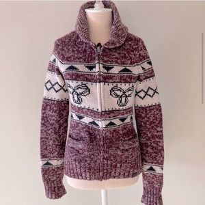 Aritzia TNA wool zip up